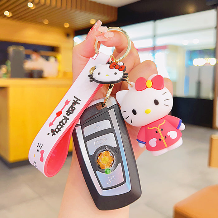 Wholesale Cartoon Silicone Doll Keychain JDC-KC-MingT251