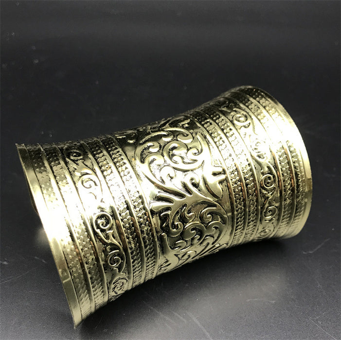 Wholesale Vintage Alloy Electroplated Wide Bracelet JDC-BT-FaX002