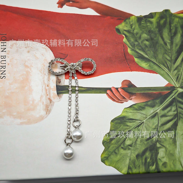 Wholesale DIY rhinestone bow clothing accessories