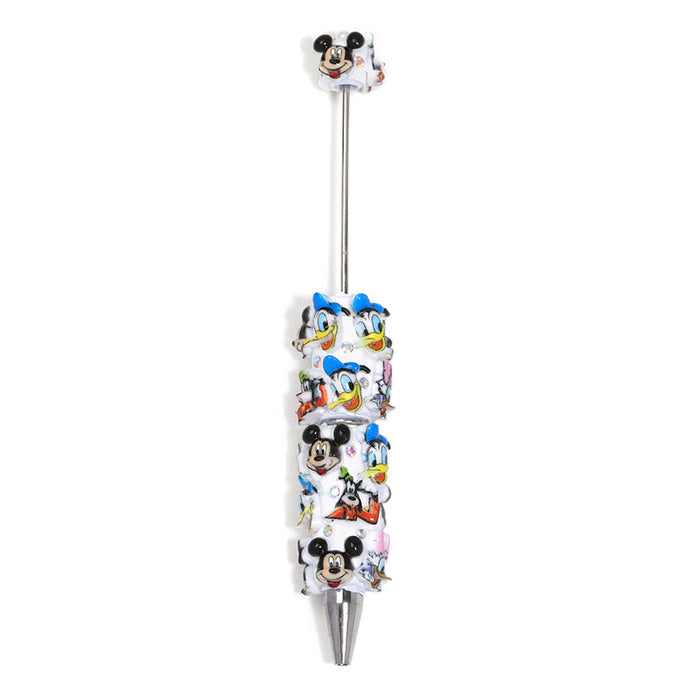 Wholesale Fashion Cartoon Bear Ballpoint Pen Resin Bead DIY Craft Gift minimum quantity: 5
