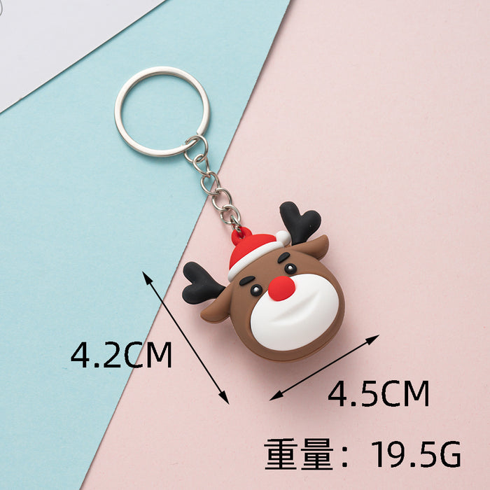 Wholesale Cute Christmas PVC Keychains JDC-KC-Wenma009