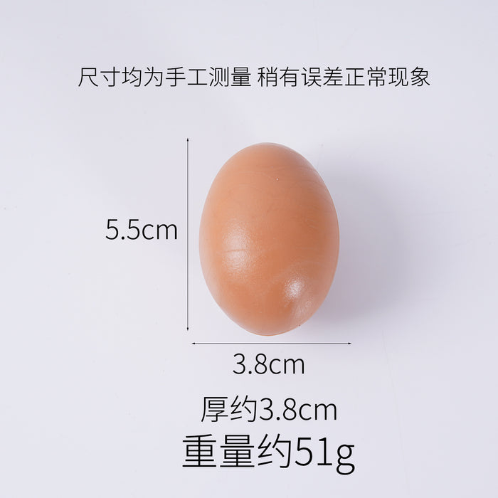 Wholesale PVC Simulated Egg Hanging Ornament Decorative Charm Fun Boiled Egg Shape MOQ≥2