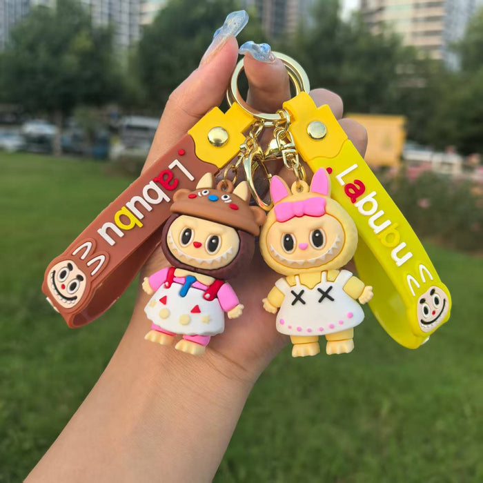 Wholesale Couple keychain little sheep pendant doll cute bag pendant