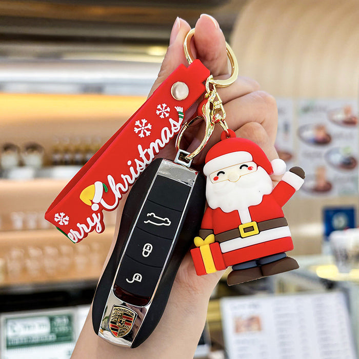 Wholesale Creative  keychain car pendant exquisite bag key ornament Christmas small gift
