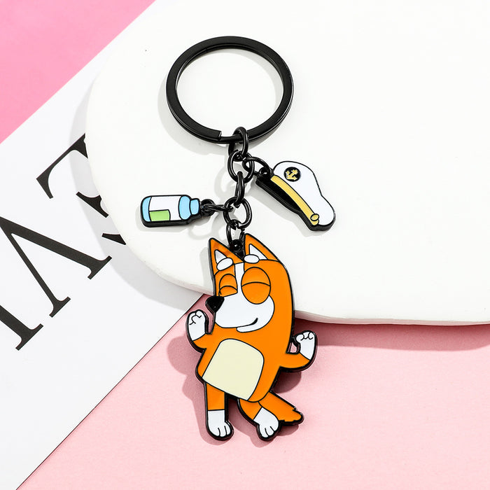 Wholesale 5PCS Cartoon Cute Dog Zinc Alloy Keychain JDC-KC-GYu002