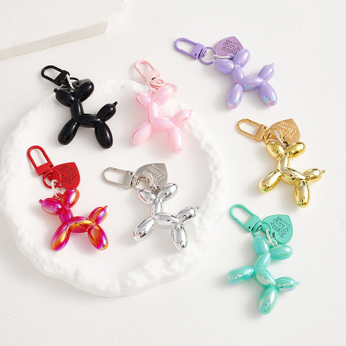 Wholesale Jelly Balloon Dog Pendant Acrylic Keychain Blind Bag Bag Stereo Doll Pendant