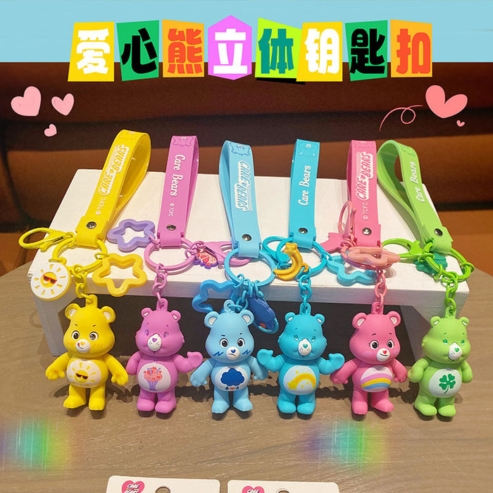 Wholesale Care Bears 3D Resin Keychain JDC-KC-NiuG001