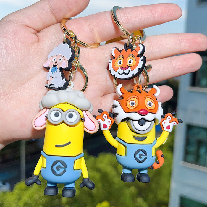 Wholesale PVC Cartoon Doll Keychain JDC-KC-Qiwei018