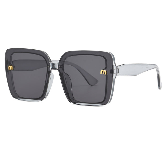 Wholesale Large frame black UV resistant sunshade sunglasses with a high-end temperament