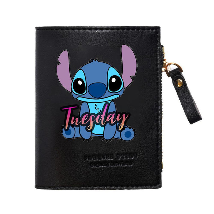 Wholesale PU Cartoon Short Zipper Wallet JDC-WT-WuDuomei003