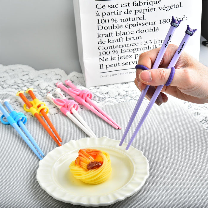 Wholesale Cartoon Learn Chopsticks Training Chopsticks  Toddlers Auxiliary Practice Chopsticks Baby Chopsticks