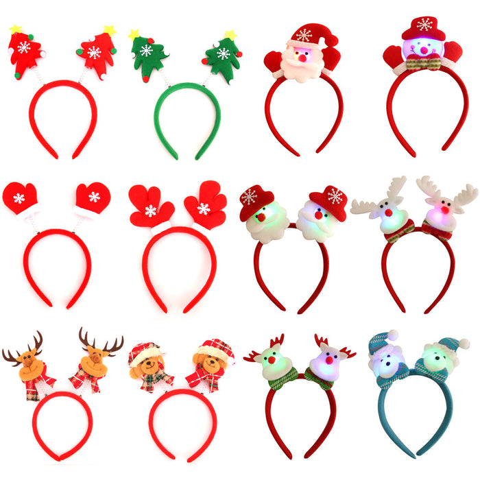 Wholesale Christmas Luminous Headbands,  Christmas Party Headbands