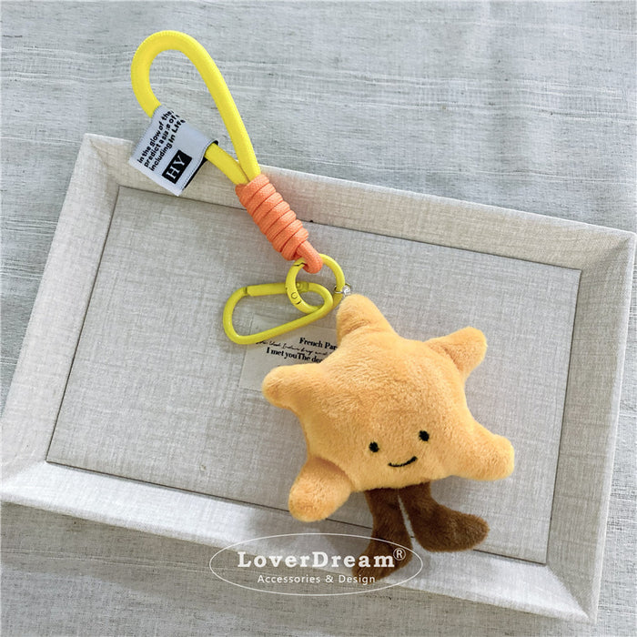 Wholesale  Cartoon Love Five-pointed Star Mounted Chain Keychain