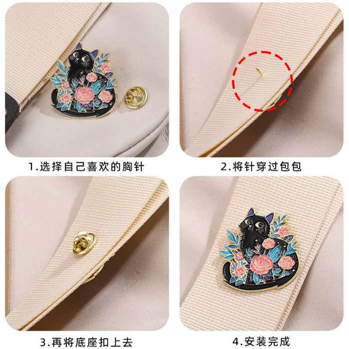 Wholesale Flame Ball Brooch Basketball Football Sports Gift Metal Paint Badge