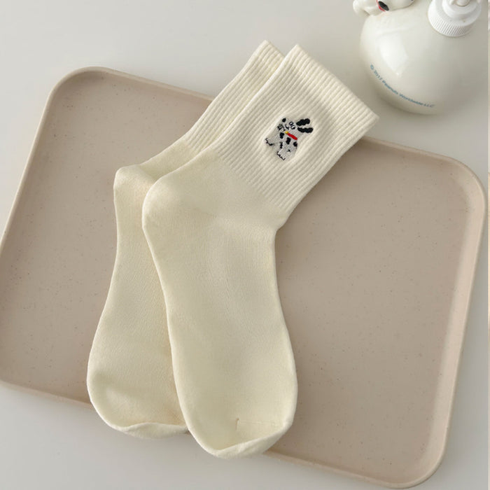 Wholesale Cute striped mid tube socks, casual pile socks