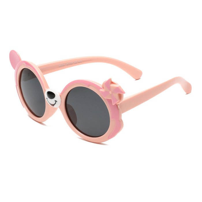 Wholesale Silicone Polarized Sunglasses  Cartoon Bear Windmill Sunglasses
