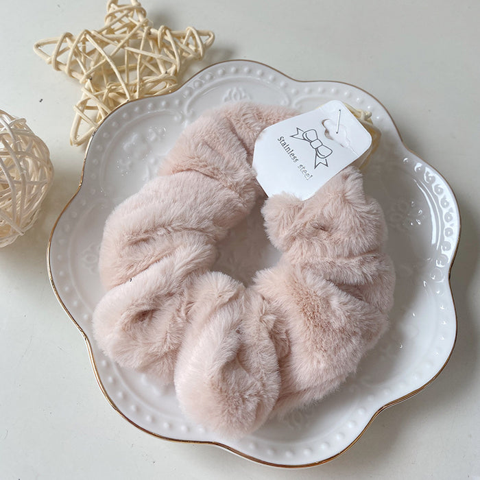 Wholesale Korean Autumn and Winter Cute Imitation Rabbit Velvet Hair Scrunchies