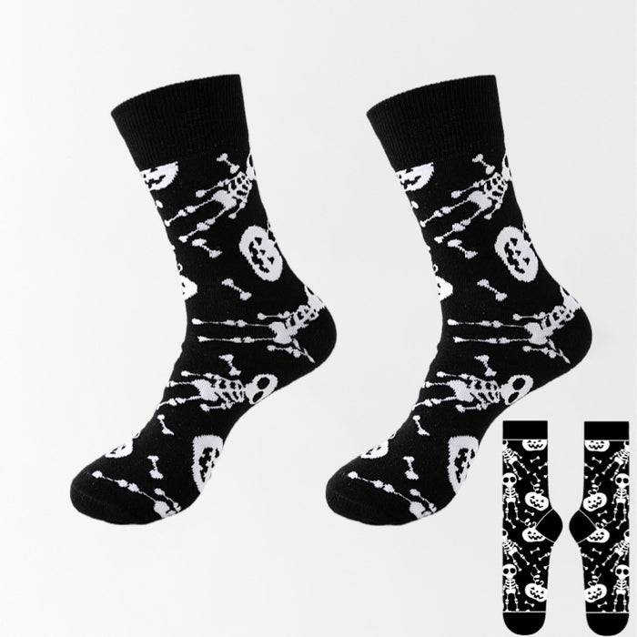 Wholesale Halloween New cross-border men' s socks plus size cotton socks  socks Thanksgiving women' s foreign trade stockings