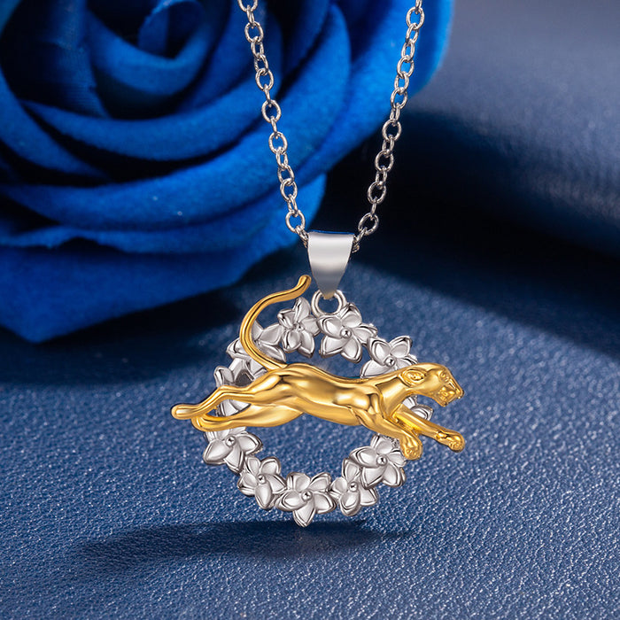 Wholesale Elegant luxury pendant necklace, versatile flower necklace