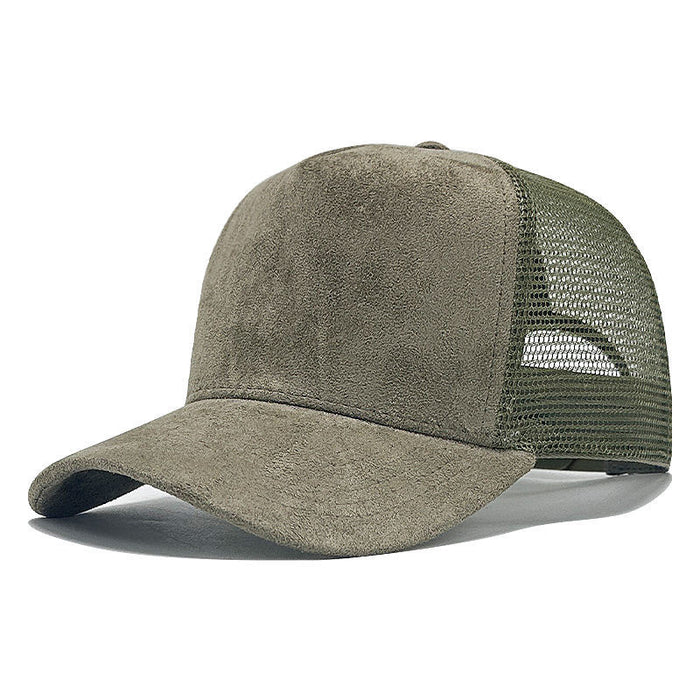 Wholesale High-Quality Chic Style Suede Mesh Trucker Hat Fashion Accessory Gift
