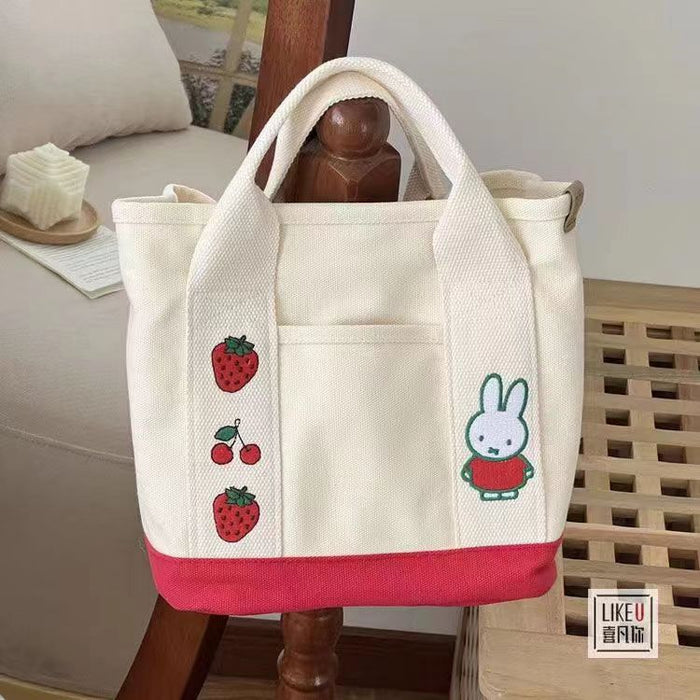 Wholesale Canvas bag, large capacity, cute handbag, outdoor handbag