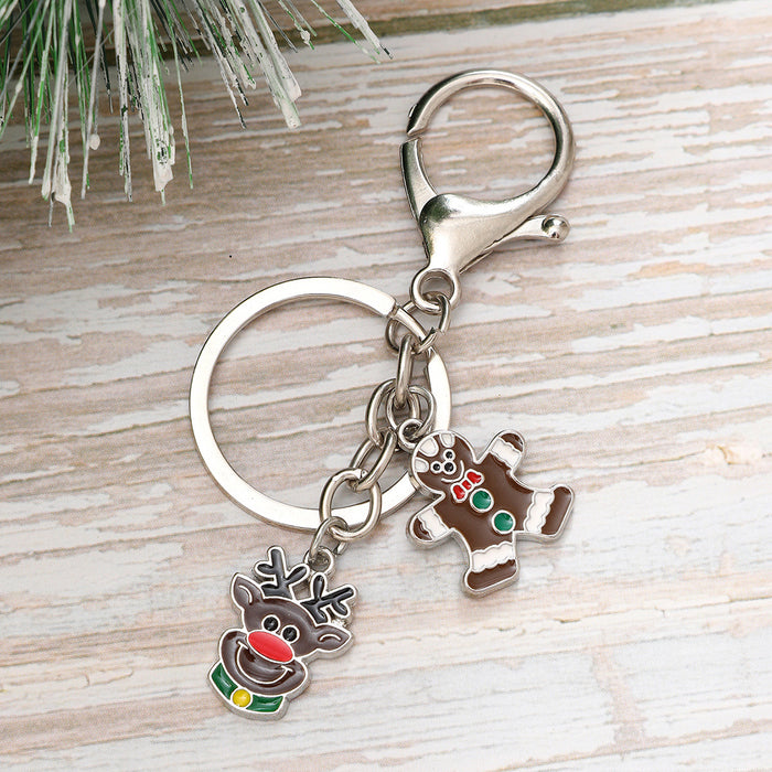 Wholesale Christmas Alloy Keychain JDC-KC-YiTian021