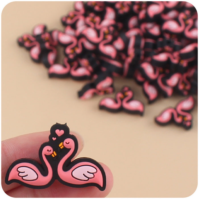 Wholesale Cartoon Love Swan Valentine's Day Silicone Focal Beads JDC-BDS-GuangTian008