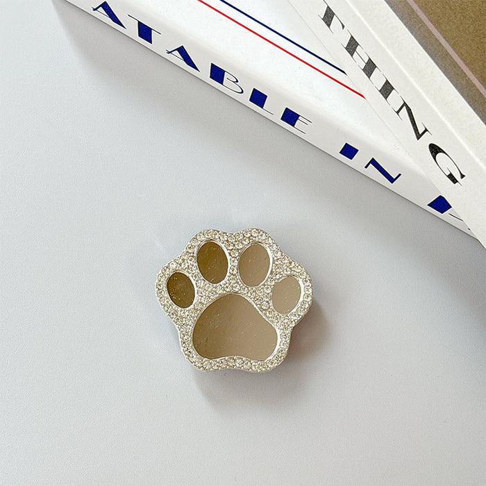 Wholesale Cat Claw Phone Stand with Glass Heart Mirror