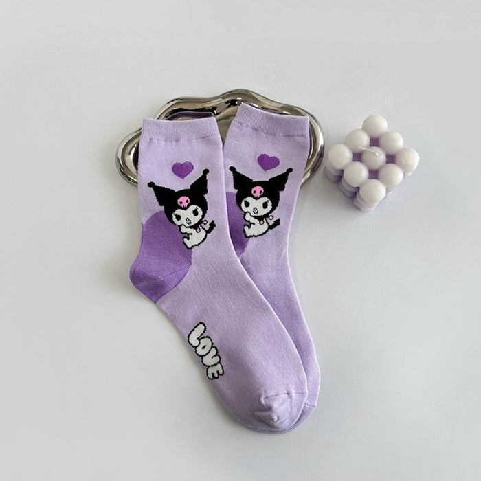 Wholesale Socks Children Cartoon Medium Tube Women's Socks Long Tube Socks