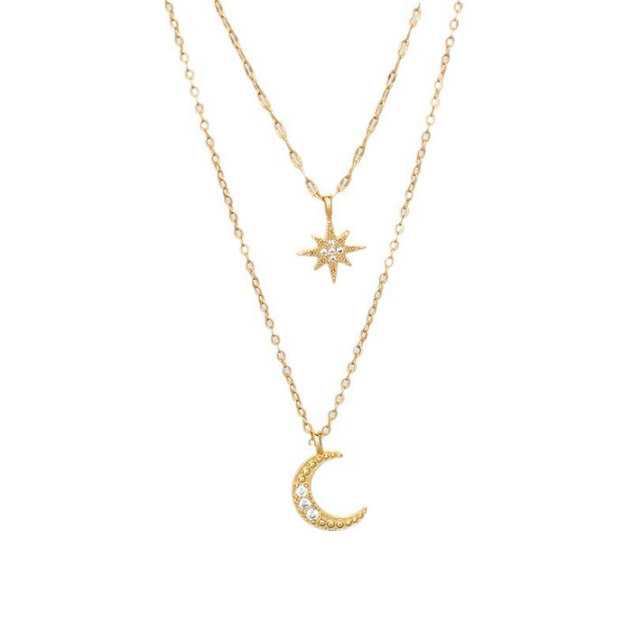 Wholesale Double layered necklace collarbone chain