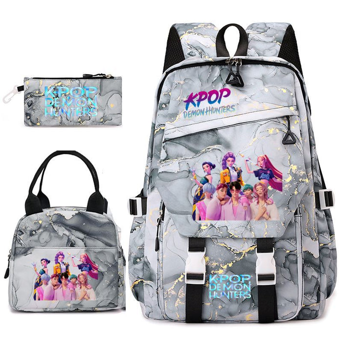 Wholesale Kpop Cute Cartoon Theme Series Student Backpack Bags 3-Piece Set