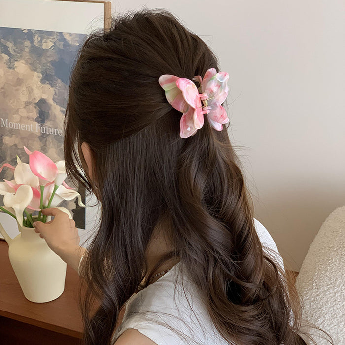 Wholesale Advanced three-dimensional butterfly clip hair clip, shark clip hair accessory at the back of the head