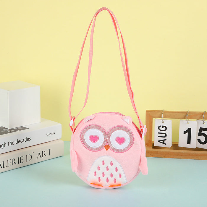 Wholesale Owl Children' s Cartoon Cute Plush Small Shoulder Bag