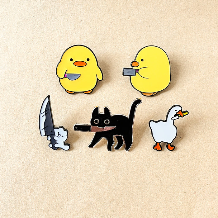 Wholesale Cute alloy brooch, cartoon personality badge brooch, clothing bag, anime decoration