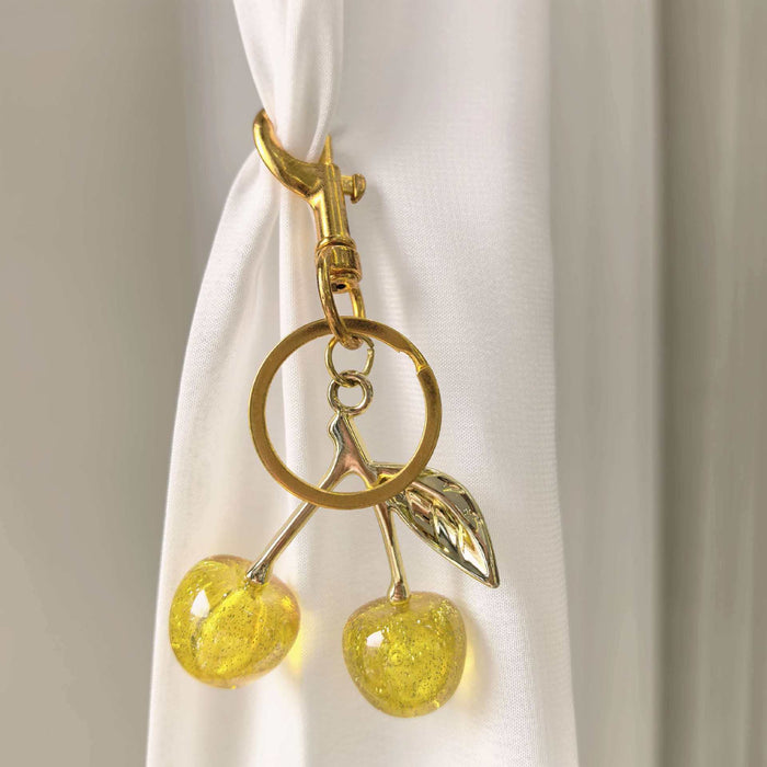 Wholesale Chic Acrylic Simulated Cherry Keychain Bag Charm Fashion Accessory