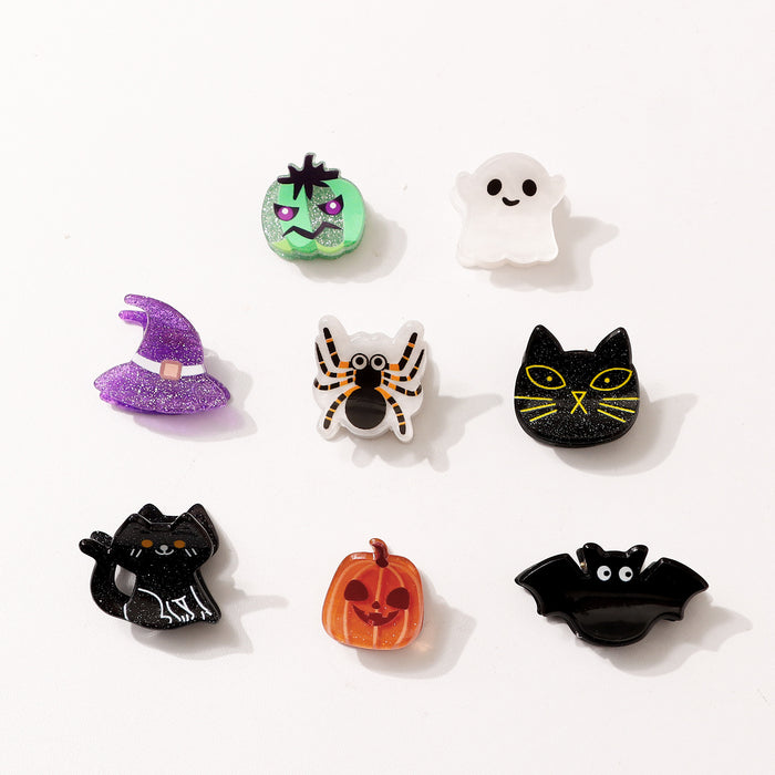 Wholesale  Shark Hair Clip Witch Hat  Pumpkin Design Chic Hair Accessory For Party