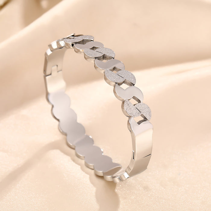 Wholesale Personalized Titanium Steel Bracelet JDC-BT-YinY022