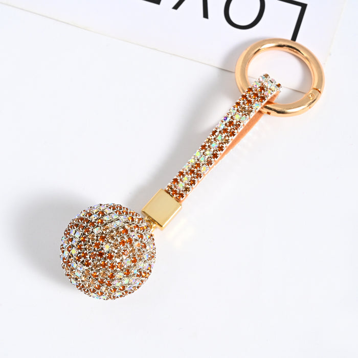 Wholesale Chain Rhinestone Ball Keychain Car Keychain JDC-KC-JF004