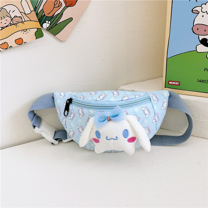 Wholesale Cartoon Children' s Waist Bag Kindergarten Backpack Children' s Baby Crossbody Bag Boys and Girls Shoulder Bag Cross-Border Lightweight Waterproof