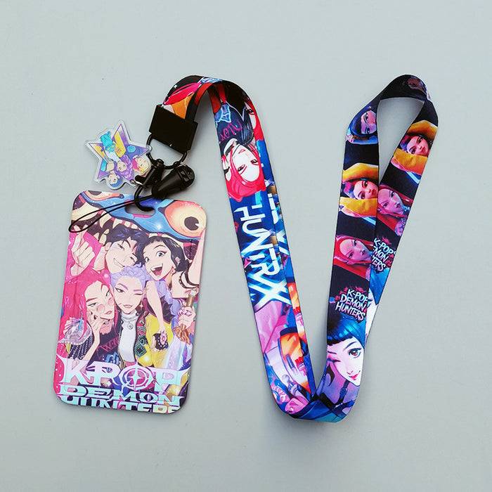 Wholesale Cartoon Lanyard Keychain Card Holder K-Pop