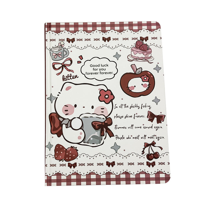 Wholesale 5pcs Cat  Color Page Notebook Hand Ledger Hard Cover Notepad