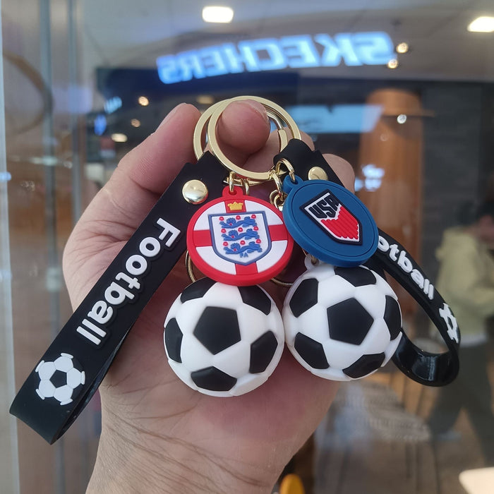 Wholesale Cartoon Football Commemorative Keychain