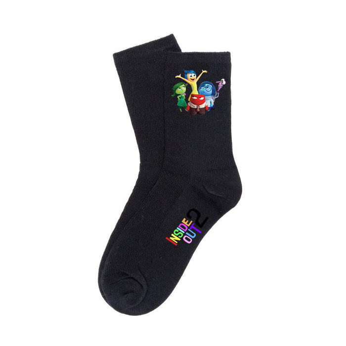 Wholesale Summer Color Dopamine Socks for Men and Women Breathable Mid-tube Socks JDC-SK-WuDuoMei007