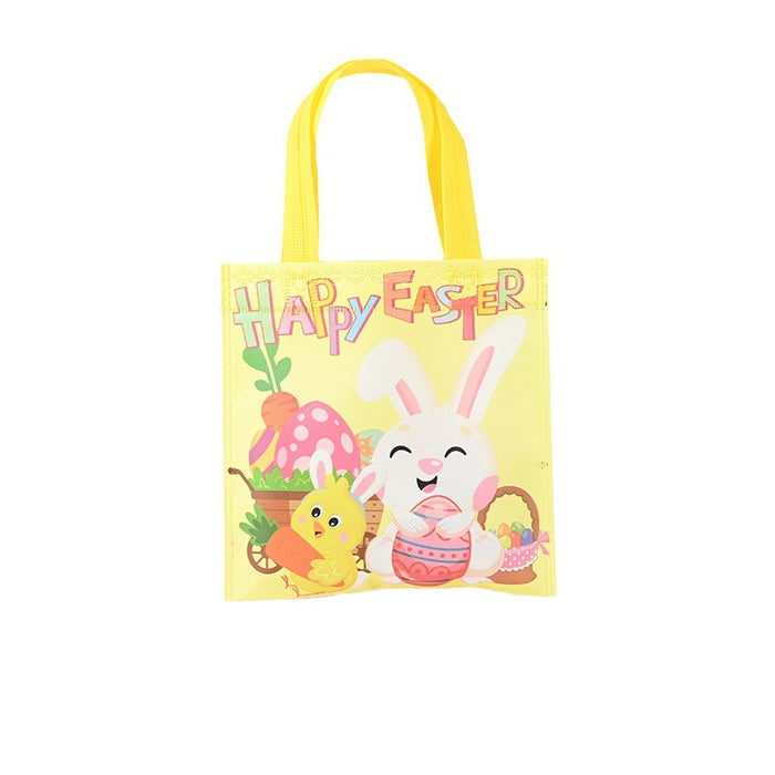 Wholesale Spot Cartoon Cute Rabbit Flat Non-woven Bag Wholesale Kindergarten Festival Bottomless and Sideless Hand-held Gift Bag JDC-GB-XJ010