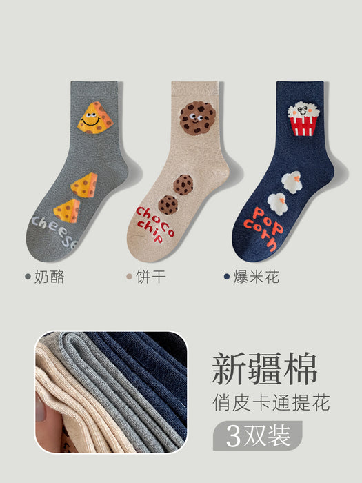Wholesale Socks, mid tube socks, cotton socks, special cartoon creative socks, anti odor and sweat absorbing versatile socks