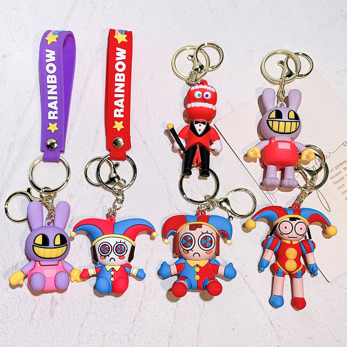 Wholesale Silicone Cartoon Doll Keychain JDC-KC-QiChao066