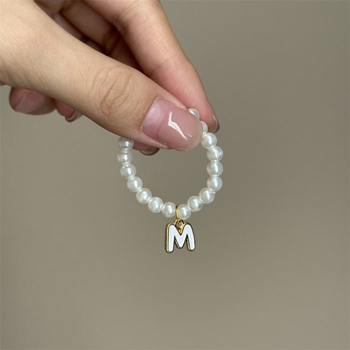 Wholesale Mini blind box pendant letter pearl necklace accessories doll clothes