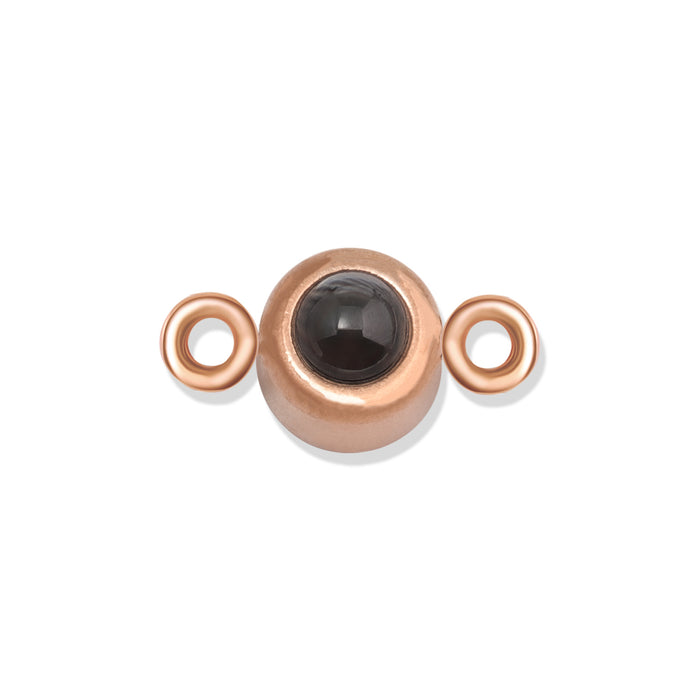Wholesale Golden silver double pendant projection stone pendant