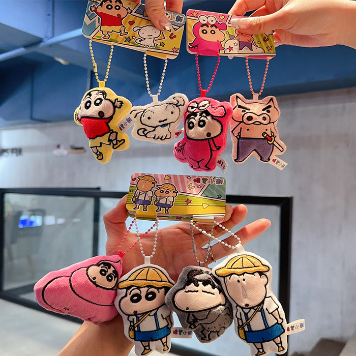 Wholesale   plush   cartoon plush keychain men's and women's schoolbag small pendant