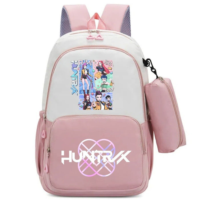 Wholesale Kpop Cartoon Print Two-Piece Backpack Set